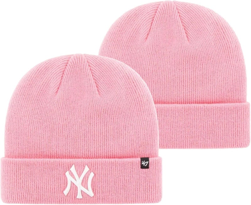 47 ' MLB Unisex-Adult Primary Logo Cuffed Knit Primary Logo Team Color Beanie Hat Cold Weather Hat, One Size - Image 1